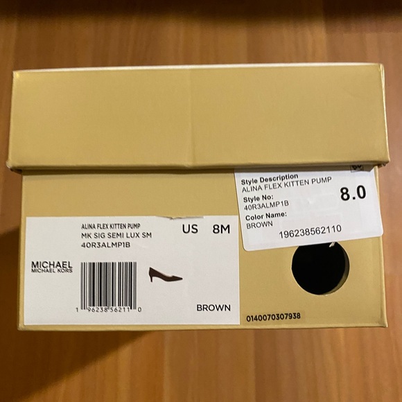 MICHAEL Michael Kors Alina
Flex Kitten Pump (Brown) Size8,new - Picture 8 of 8